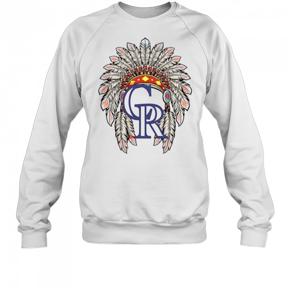 Colorado Rockies Native American Logo T-Shirt Sweatshirt