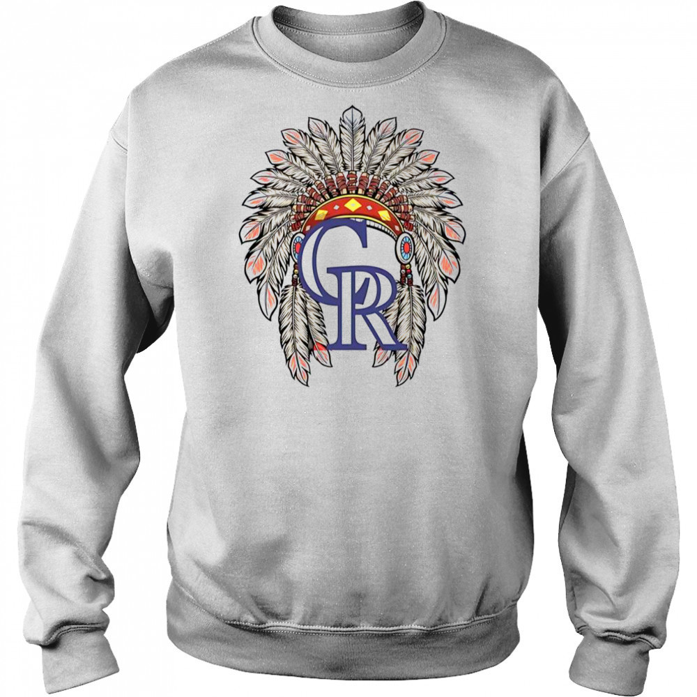 Colorado Rockies Native American Logo T-Shirt Hoodie