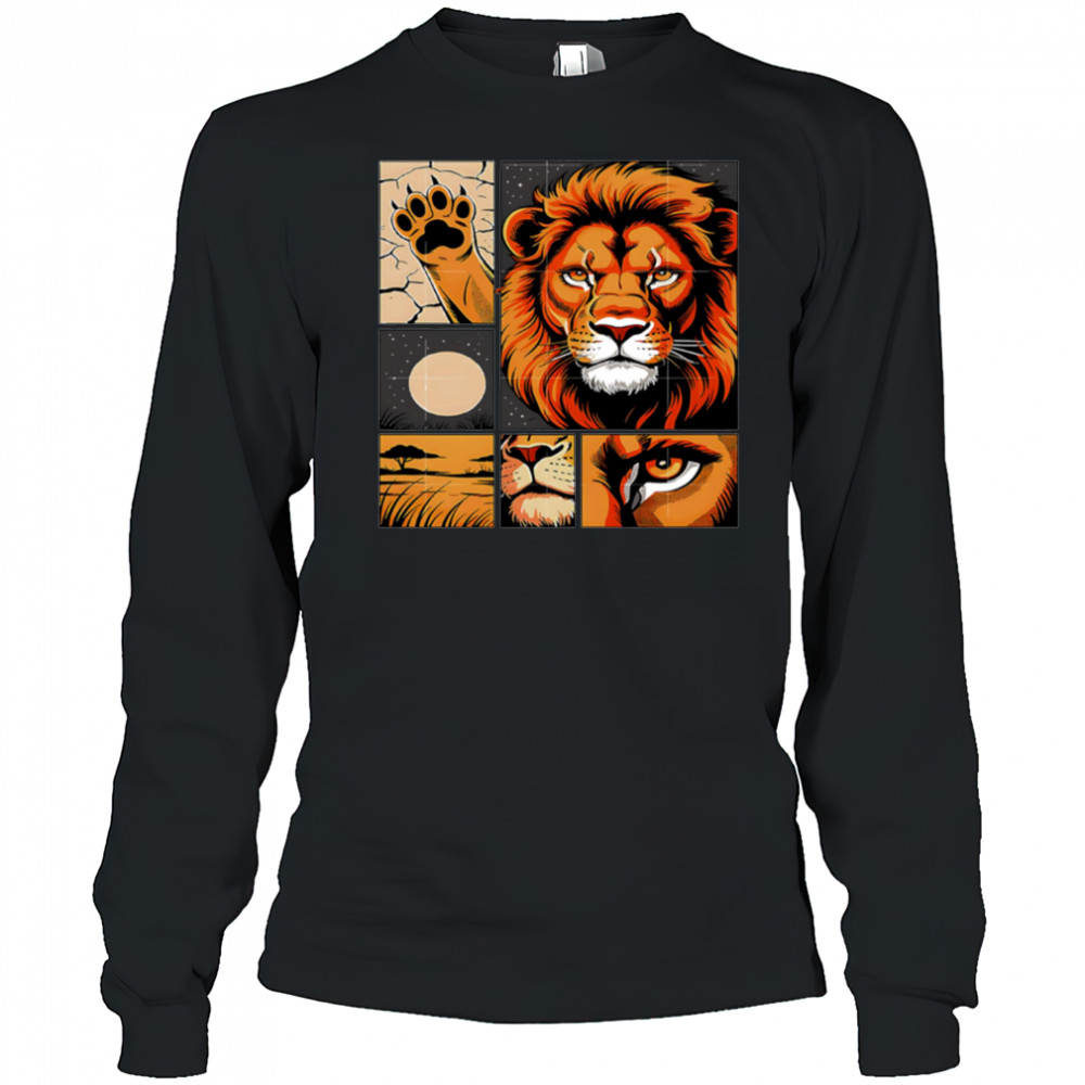 Comic Strips Art Lion shirt Long Sleeved