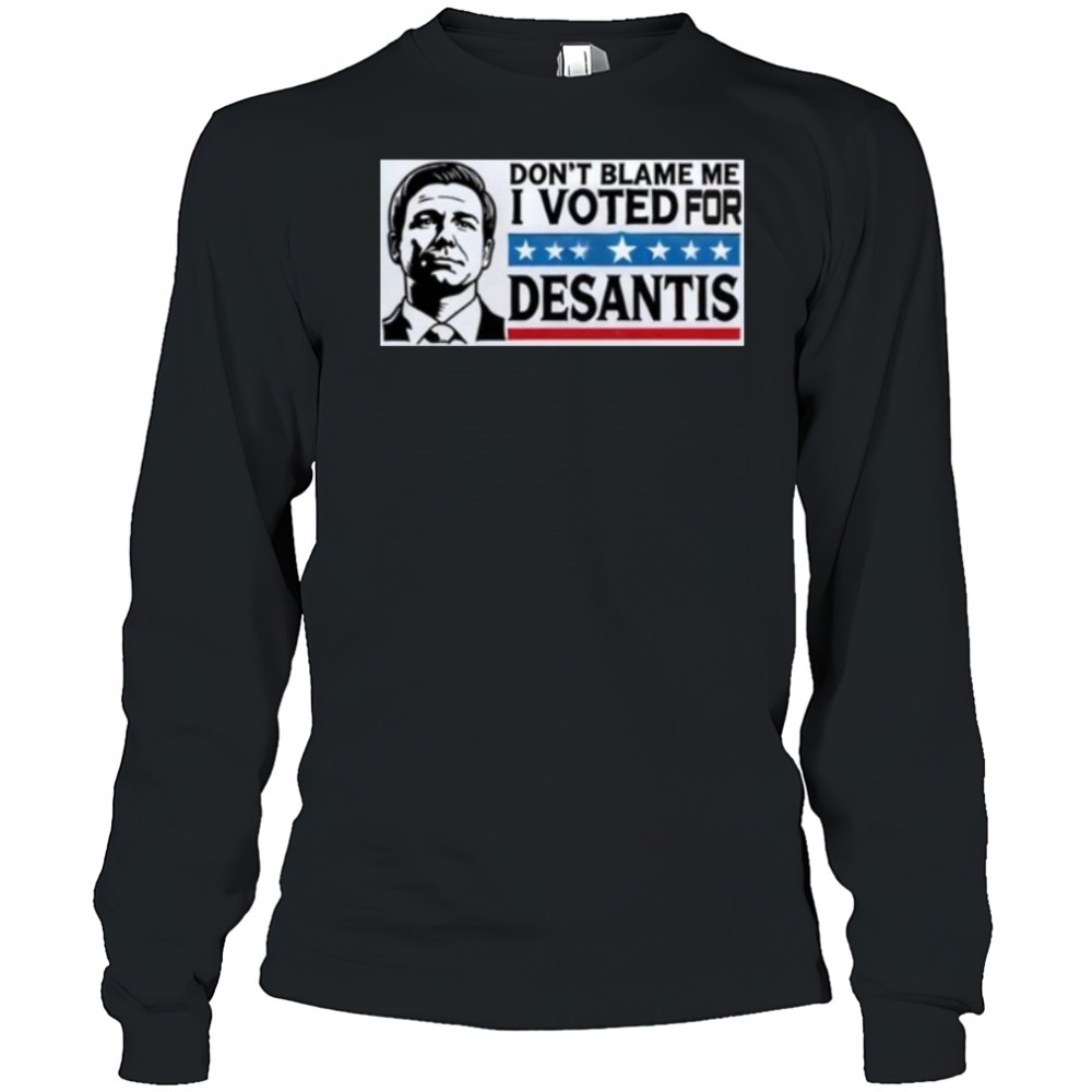 Croaky Caiman Don’t Blame Me I Voted For Desantis Shirt Long Sleeved