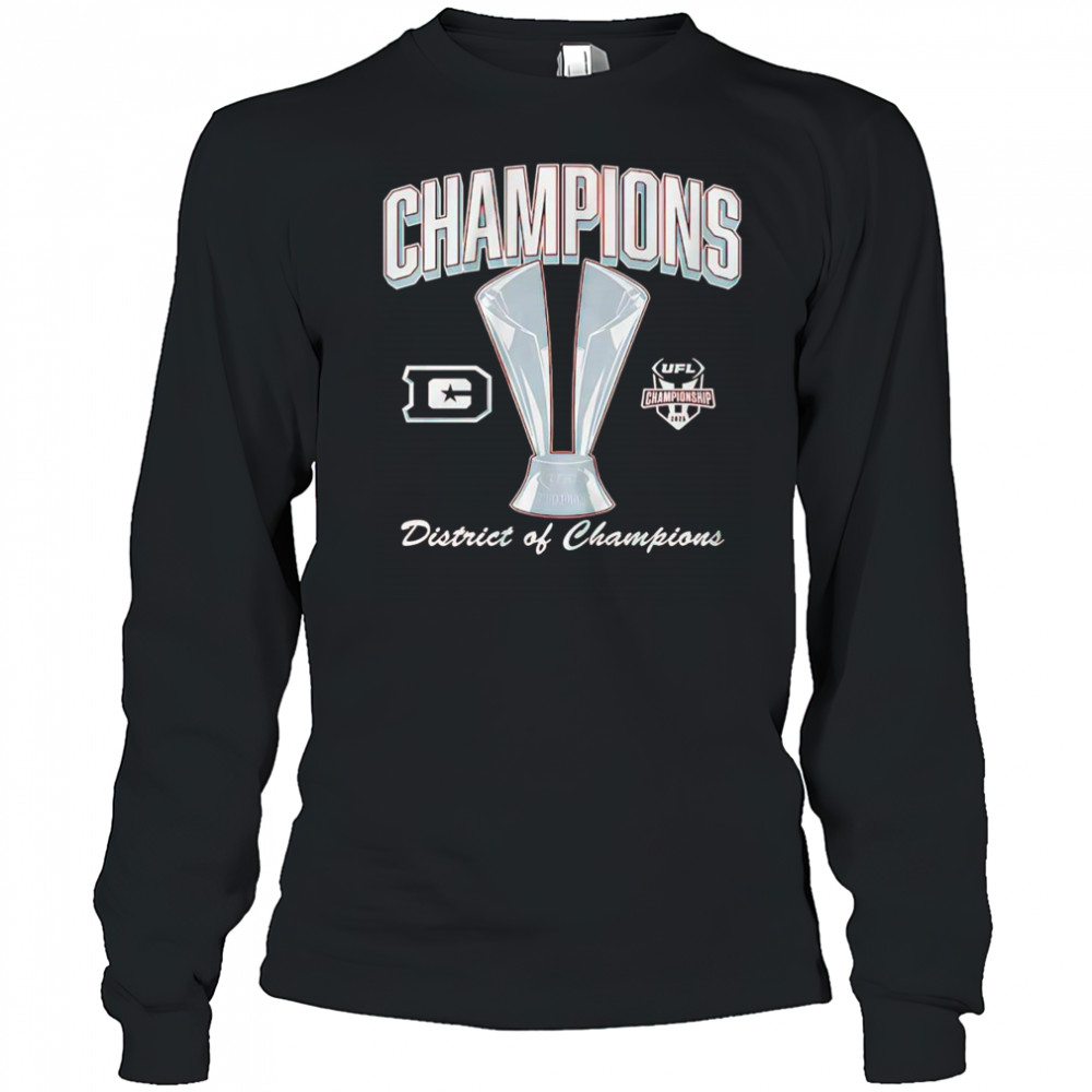 DC Defenders 2025 UFL Champions trophy shirt Long Sleeved