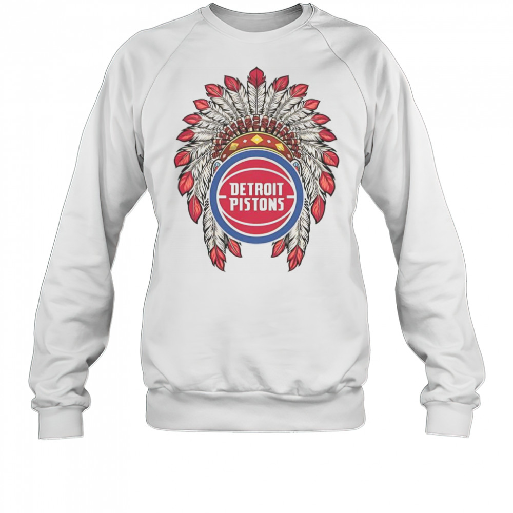 Detroit Pistons Native American Logo T-Shirt Sweatshirt