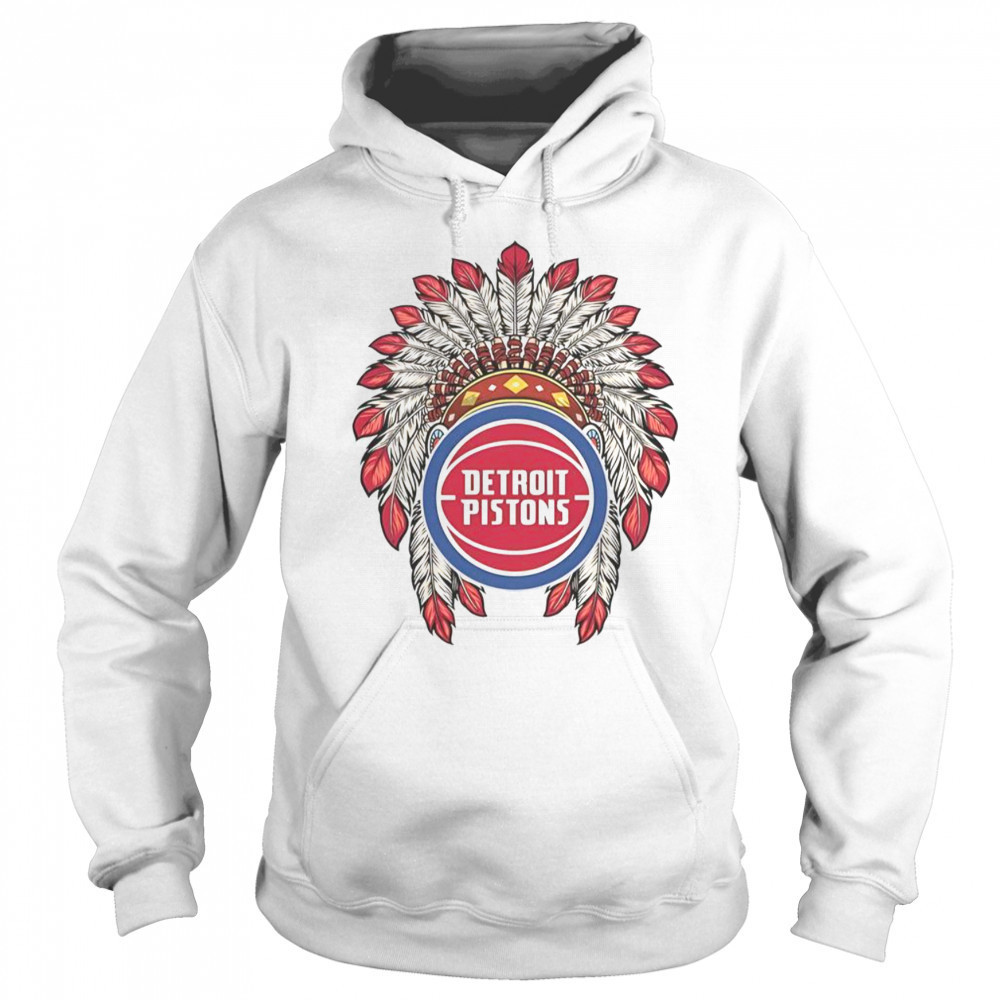 Detroit Pistons Native American Logo T-Shirt Sweatshirt