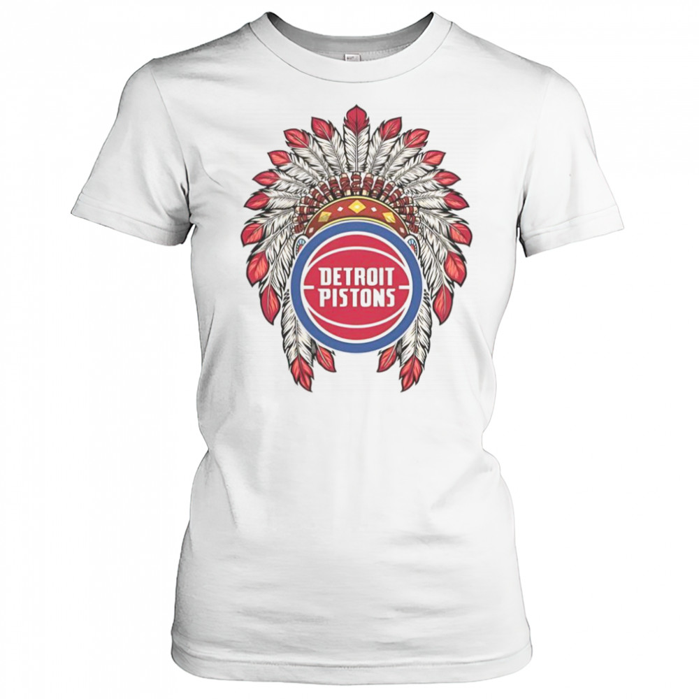 Detroit Pistons Native American Logo T-Shirt Women's T-shirt