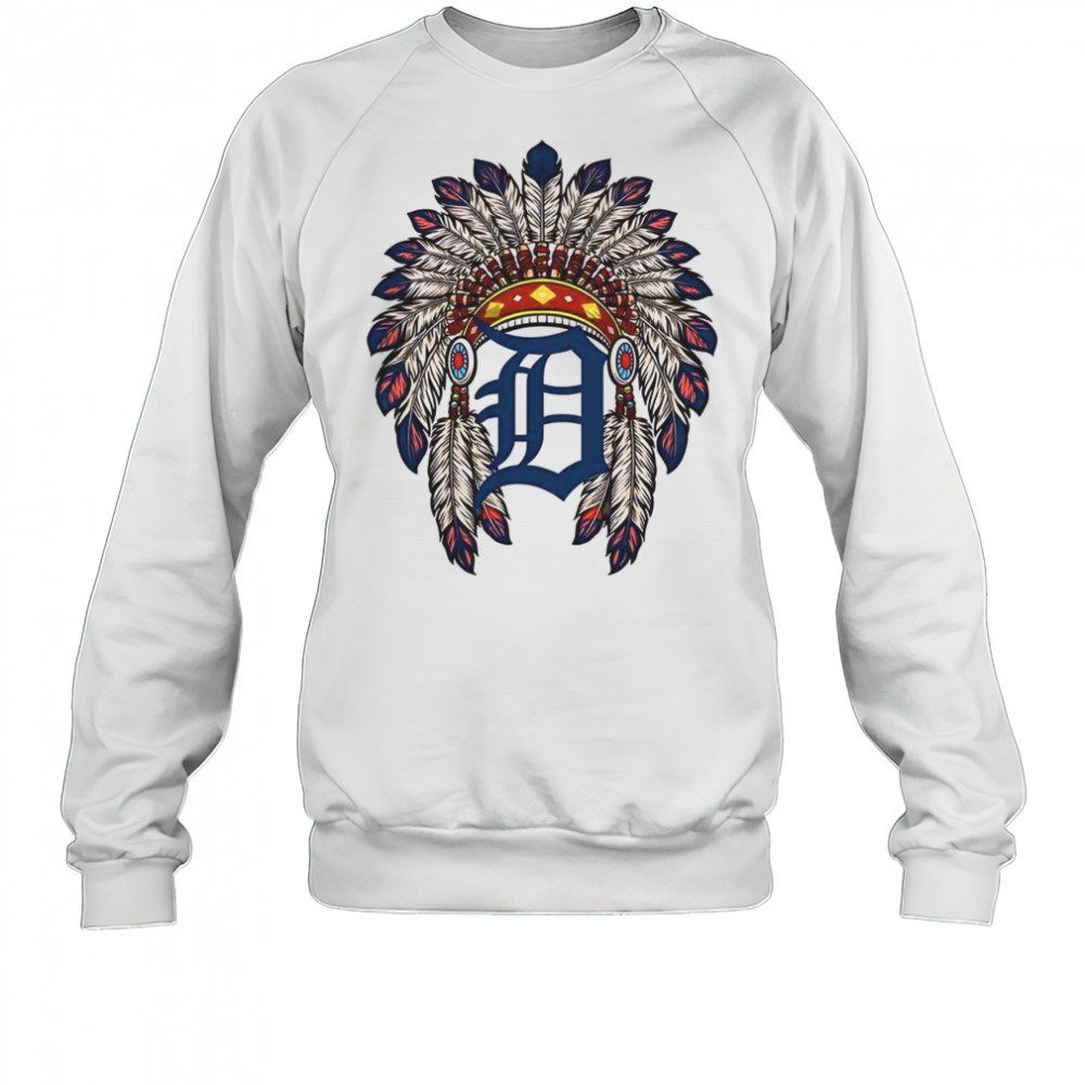 Detroit Tigers Native American Logo T-Shirt Sweatshirt