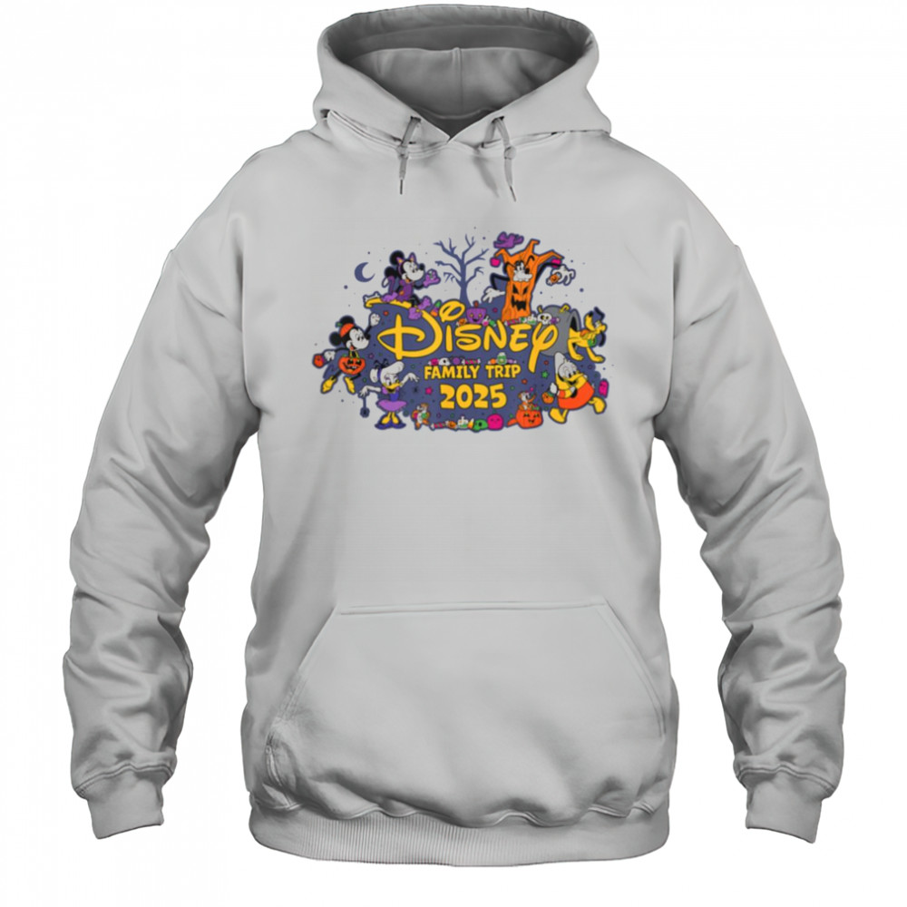 Disney Halloween Family Trip 2025 Mickey & Pals Matching T Shirt Hoodie