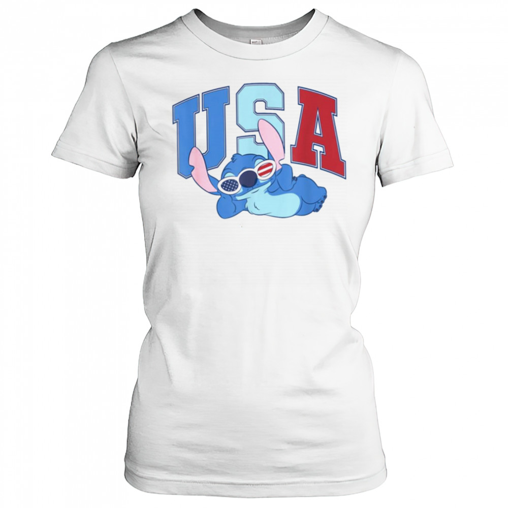 Disney Lilo & Stitch 4th Of July Sassy Americana Stitch T Shirt Women's T-shirt