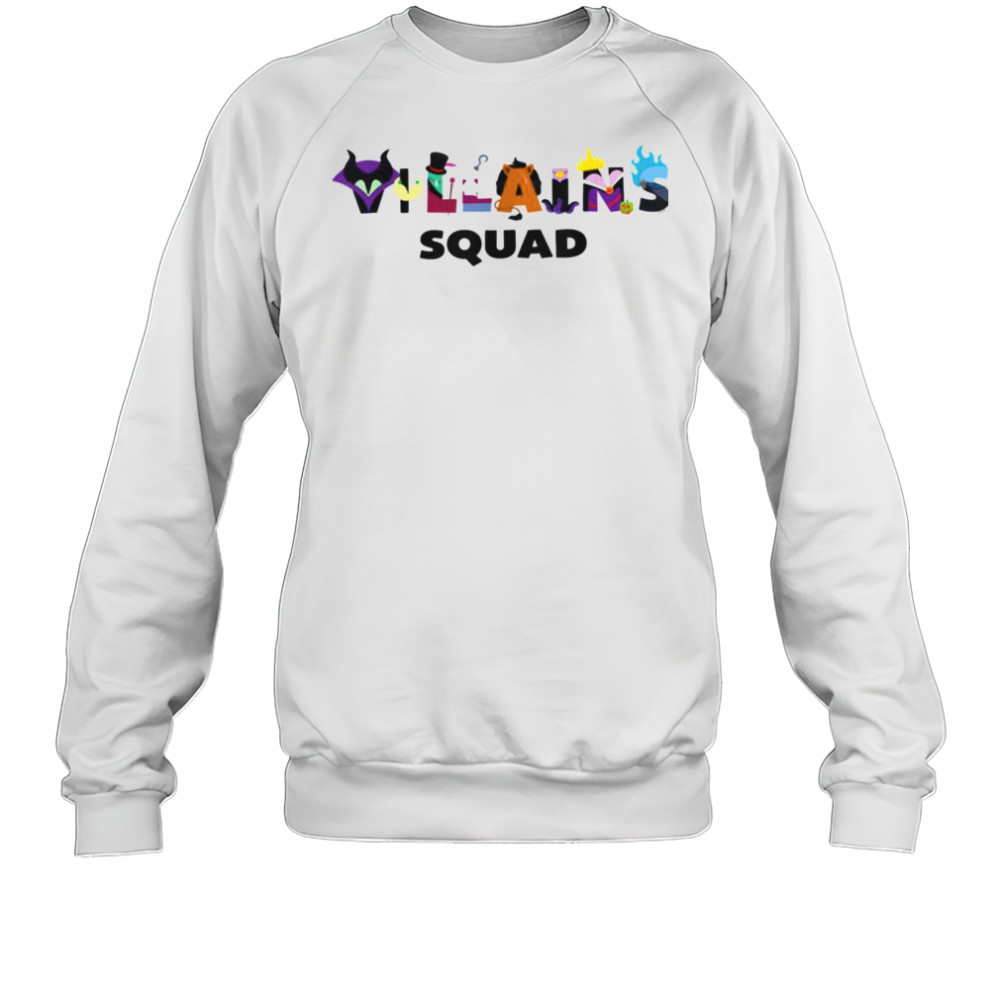 Disney Villains Squad Character Letters Trip Matching T Shirt Sweatshirt