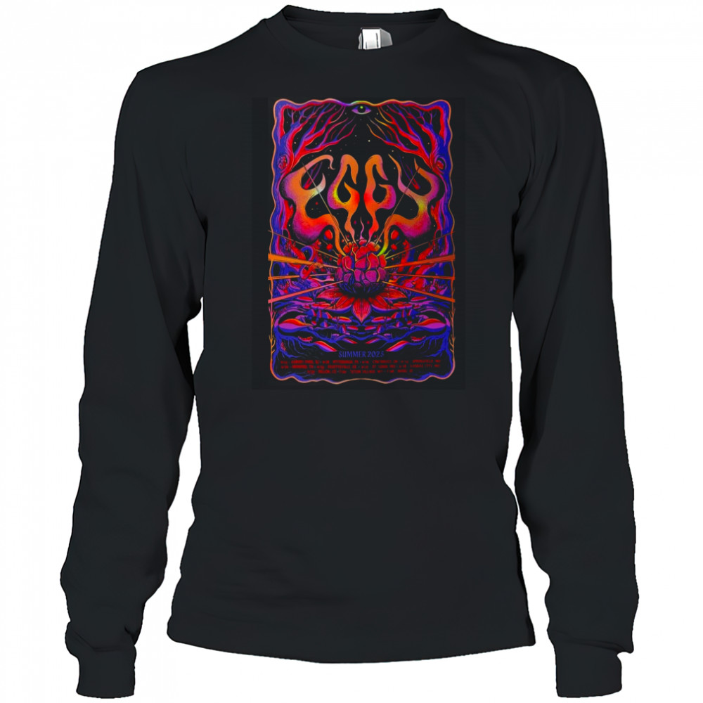 Eggy Summer Tour 2025 Poster T-Shirt Long Sleeved