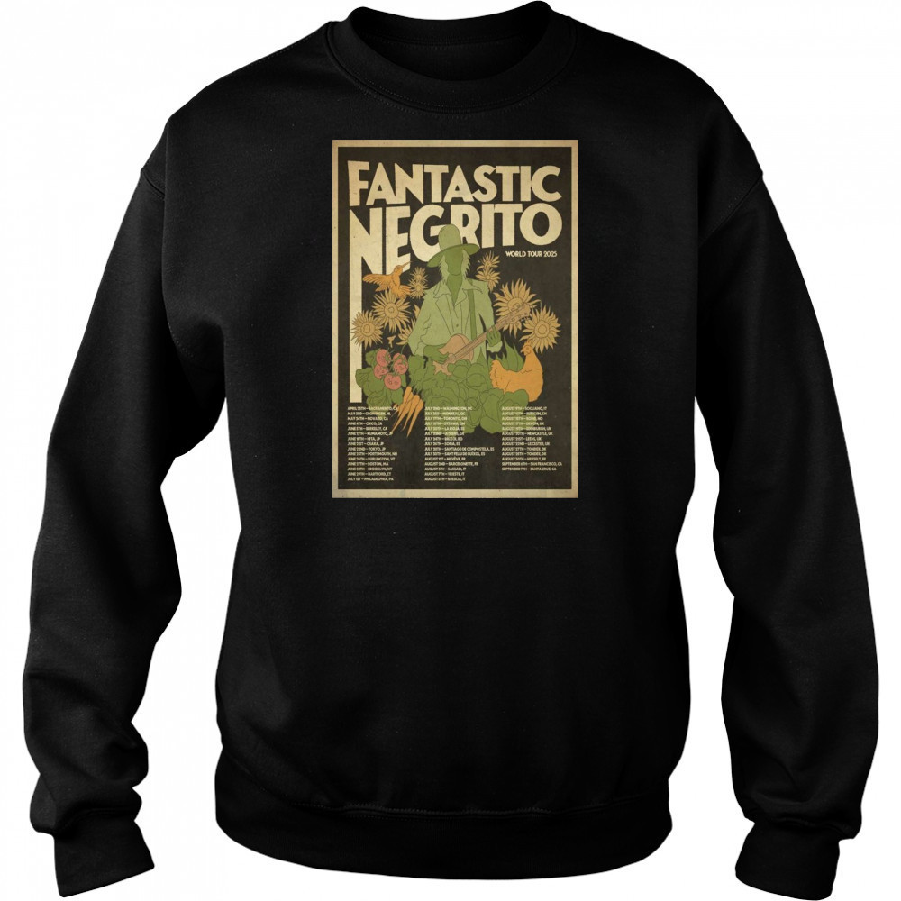 Fantastic Negrito World Tour 2025 Poster T-Shirt Hoodie