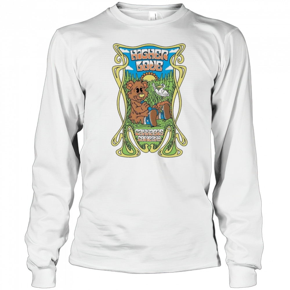 Hagher Give Cannabis Company Bear T-shirt Long Sleeved