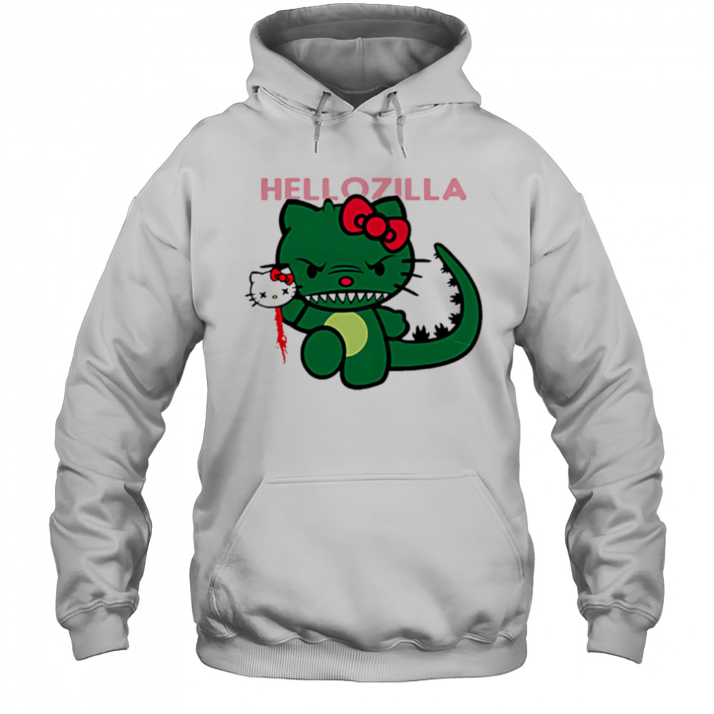 Hellozilla hello kitty godzilla shirt Hoodie
