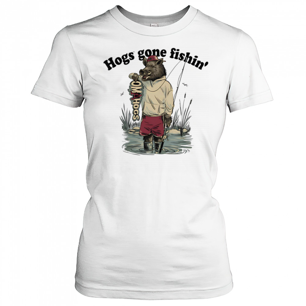 Hogs gone fishing shirt Women's T-shirt