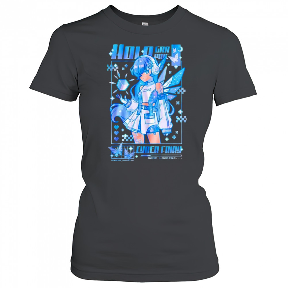 Holographic Cyber Fairy Game Loading shirt Women's T-shirt