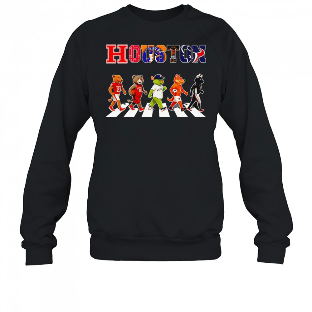 Houston sports chibi mascot cross road shirt Sweatshirt