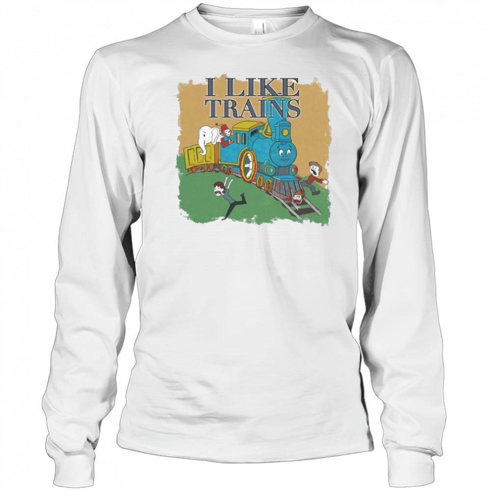 I Like Trains T-Shirt Long Sleeved