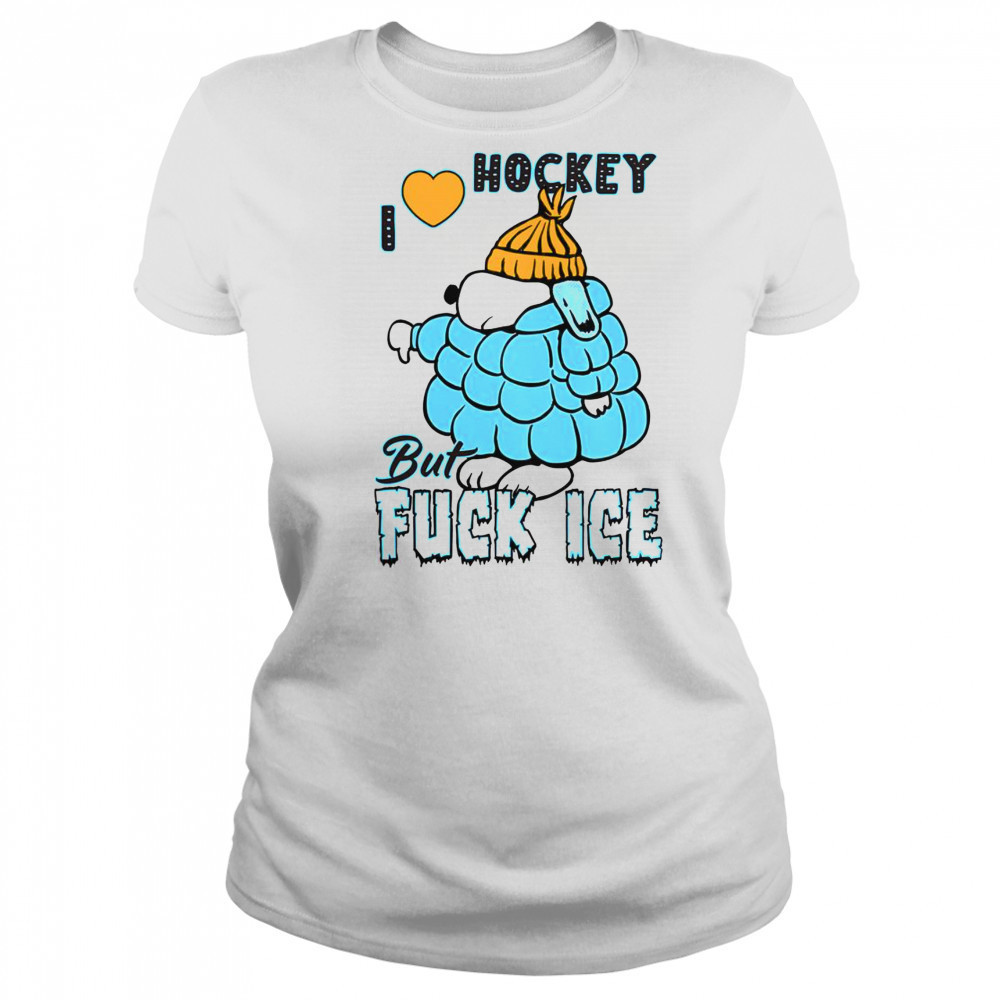 I Love Hockey Ivory Snoopy T-Shirt Women's T-shirt