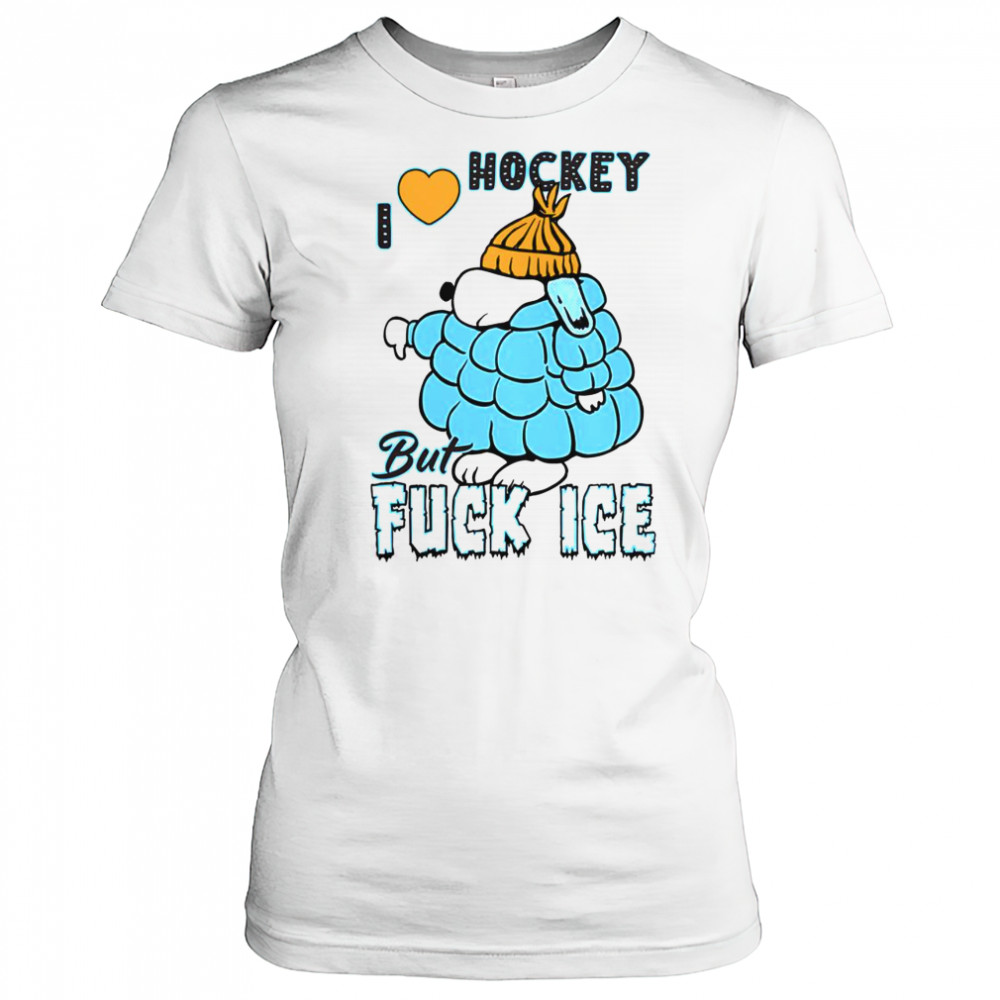 I Love Hockey Ivory Snoopy T-Shirt Women's T-shirt