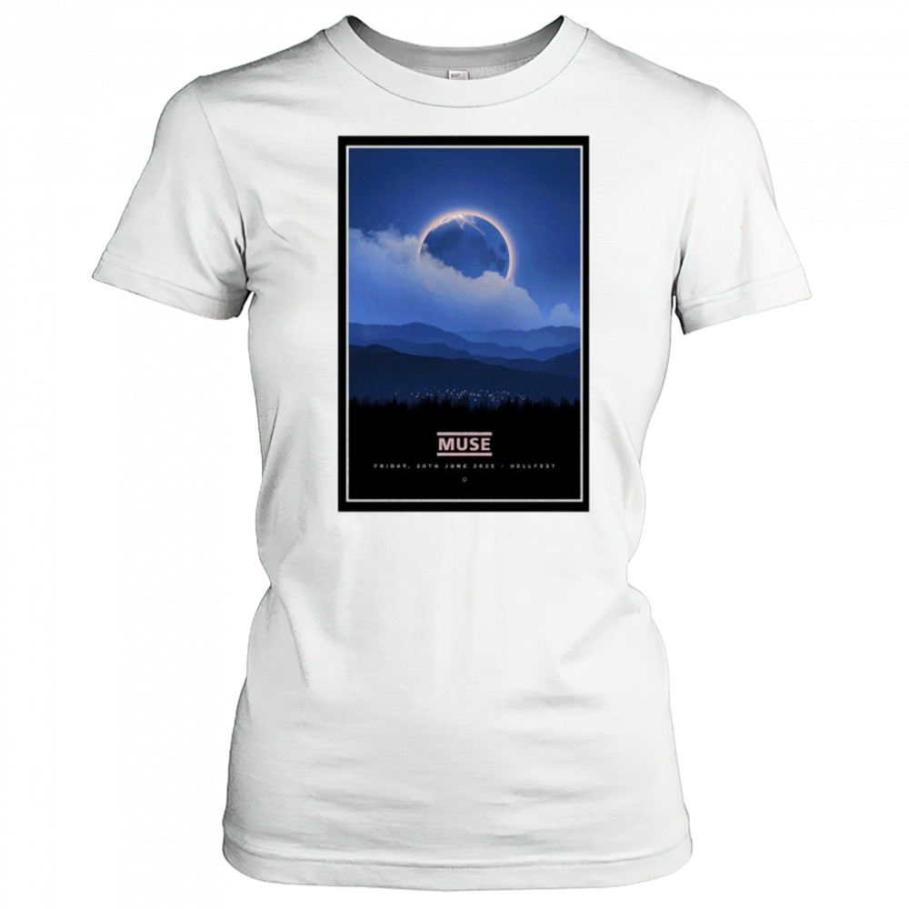 June 20 2025 Live Hellfest Summer Open Air France Muse Poster shirt Women's T-shirt