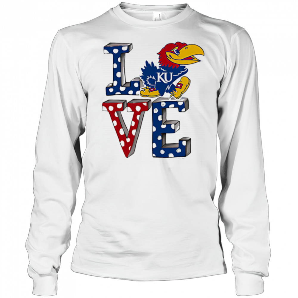 Kansas Jayhawks LOVE shirt Long Sleeved