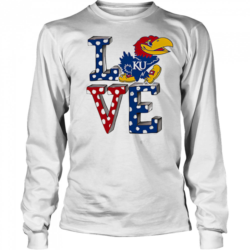 Kansas Jayhawks LOVE shirt Long Sleeved