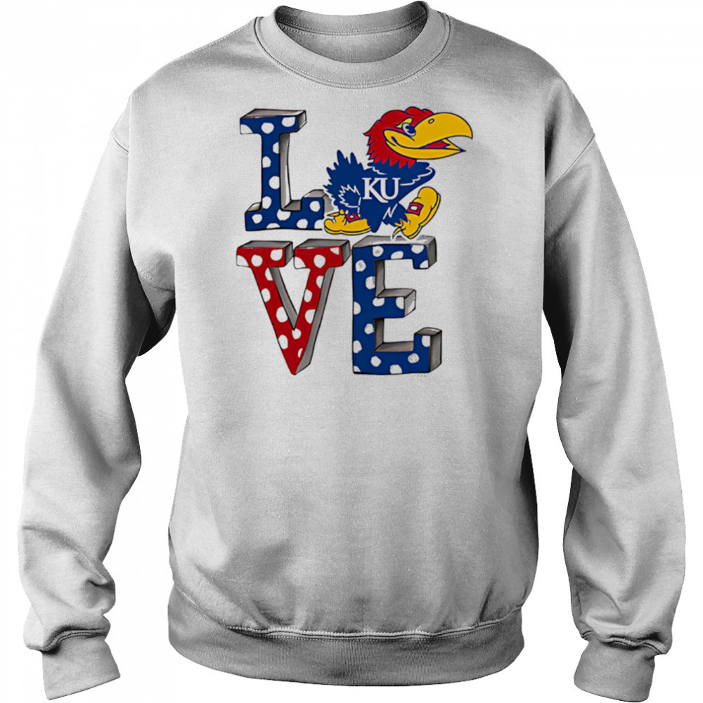 Kansas Jayhawks LOVE shirt Hoodie