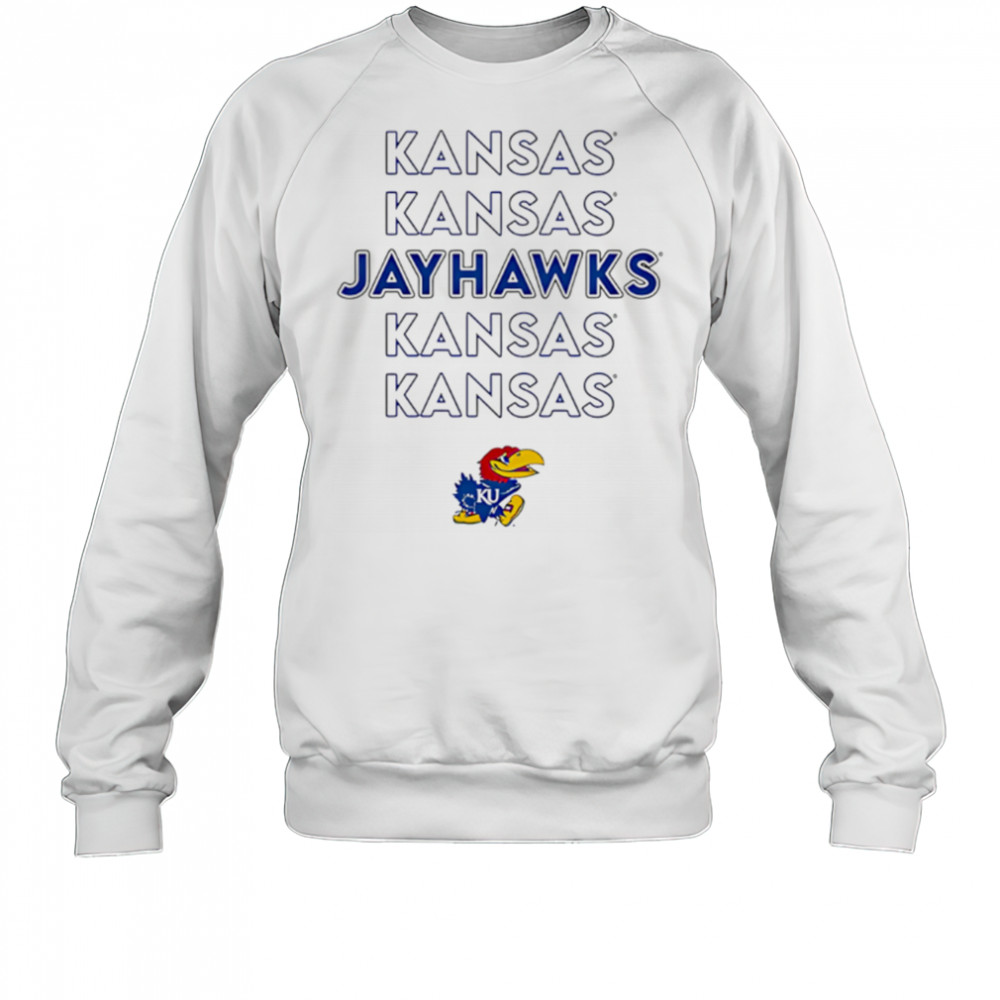 Kansas Jayhawks Stacked repeat shirt Sweatshirt