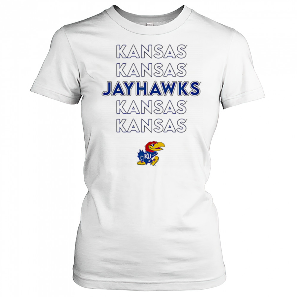 Kansas Jayhawks Stacked repeat shirt Women's T-shirt