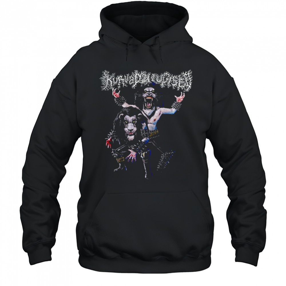 Kurvad Uudised Bläck Metäl T-shirt Hoodie