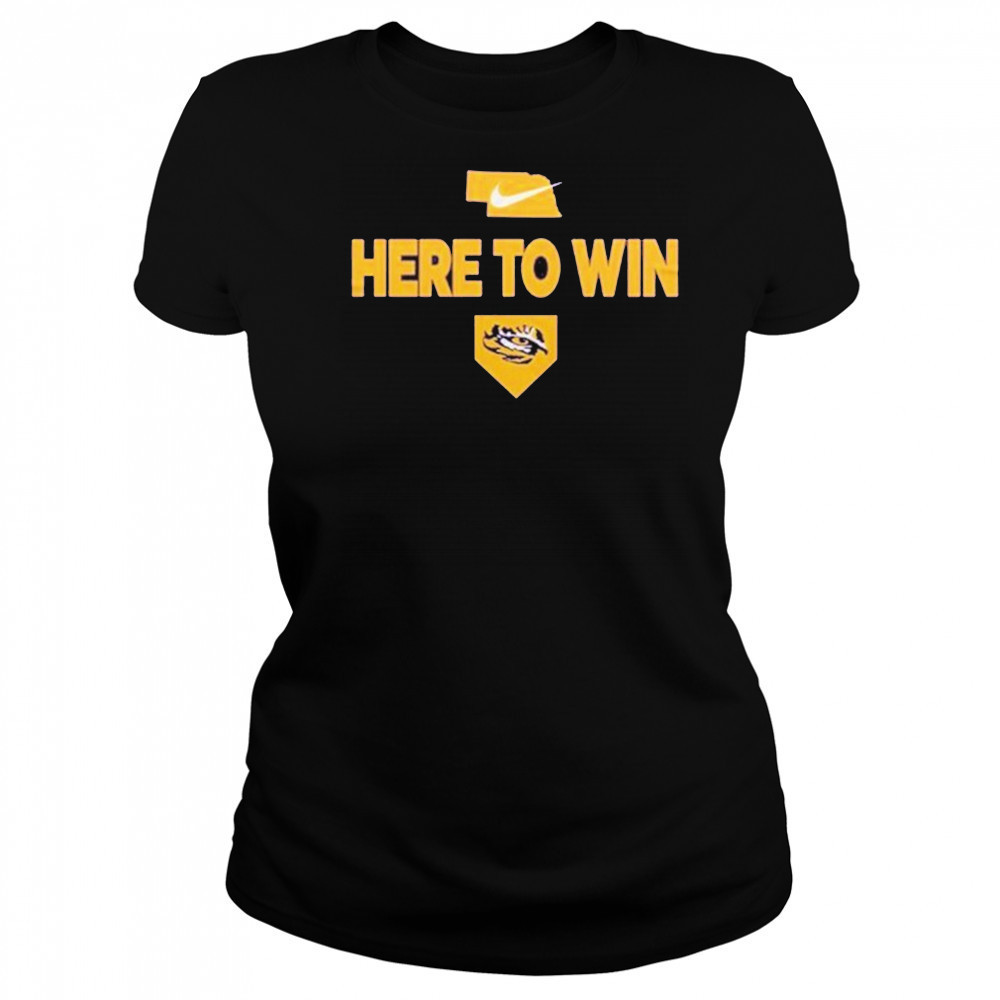 LSU Tigers Baseball “Here To Win” World Series 2025 Shirt Women's T-shirt