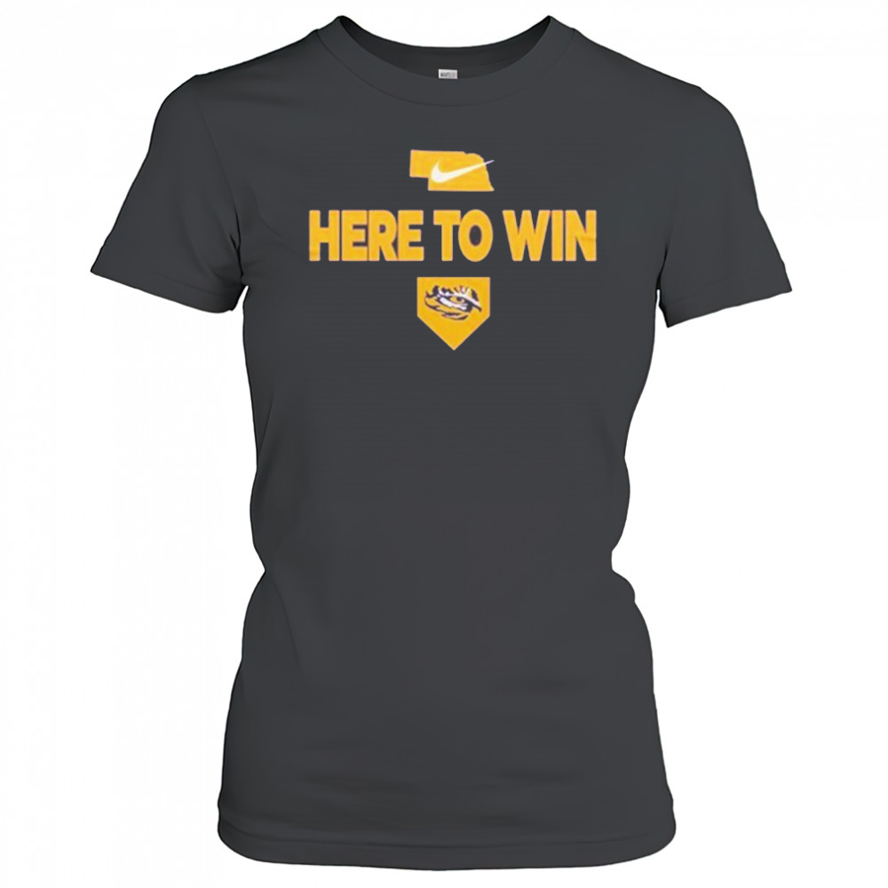 LSU Tigers Baseball “Here To Win” World Series 2025 Shirt Women's T-shirt