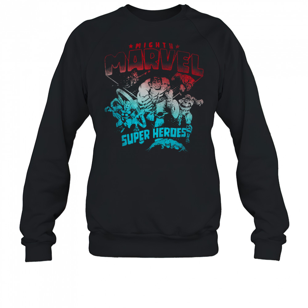 Marvel Comics Retro Classic 4th Of July Mighty Super Heroes T Shirt Sweatshirt