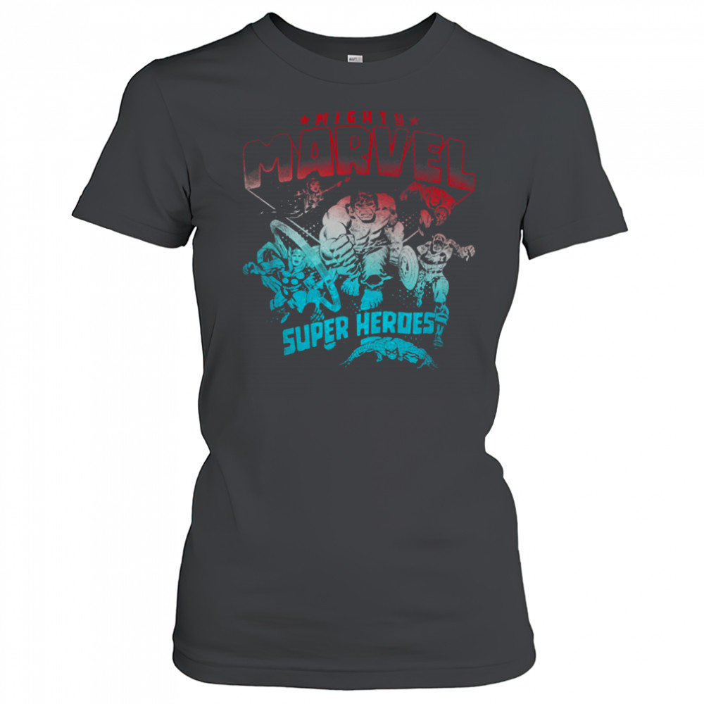 Marvel Comics Retro Classic 4th Of July Mighty Super Heroes T Shirt Women's T-shirt