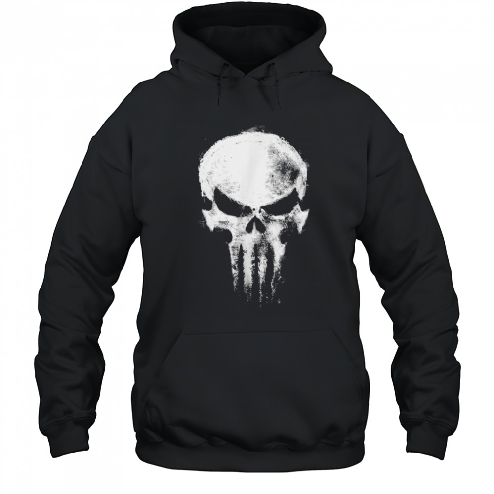 Marvel Daredevil Born Again The Punisher Grunge Style Skull T Shirt Hoodie