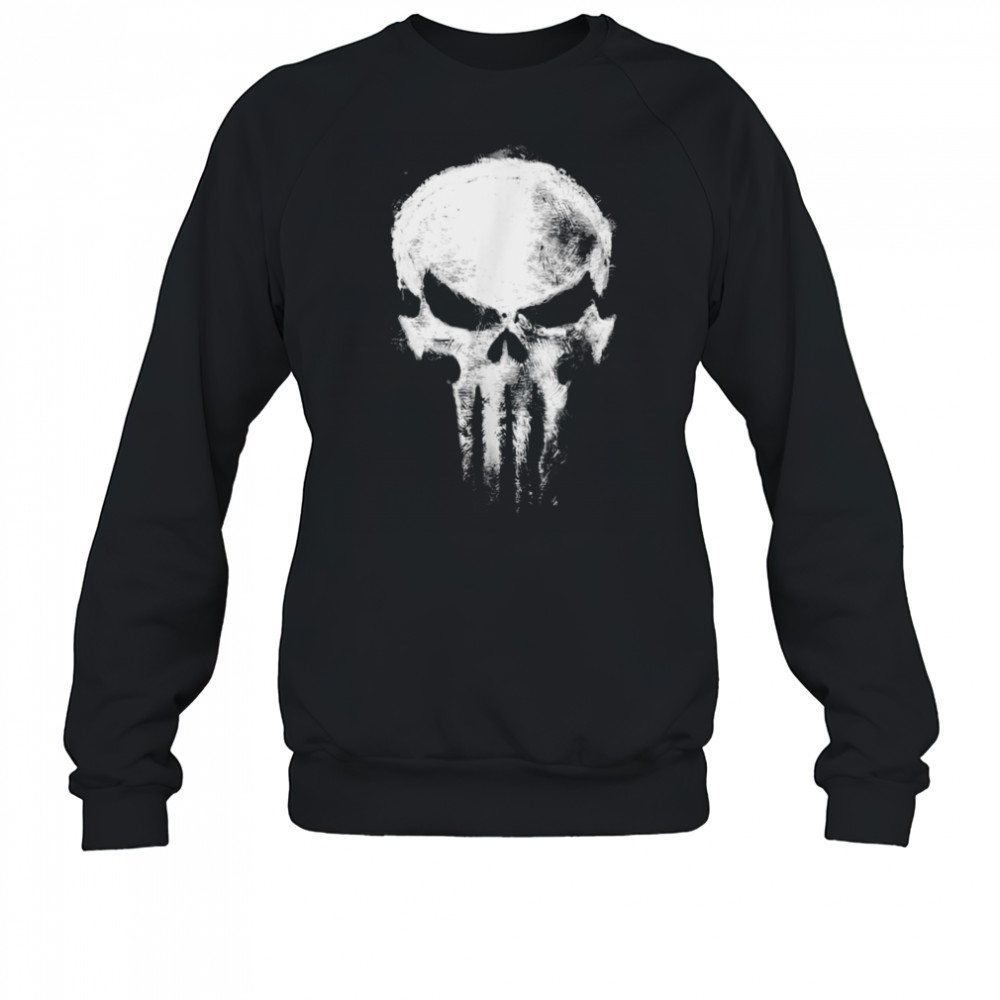 Marvel Daredevil Born Again The Punisher Grunge Style Skull T Shirt Sweatshirt