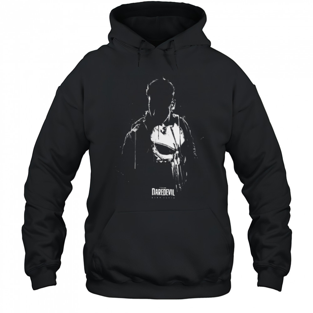 Marvel Daredevil Born Again The Punisher Silhouette T Shirt Hoodie