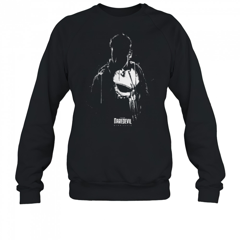 Marvel Daredevil Born Again The Punisher Silhouette T Shirt Sweatshirt