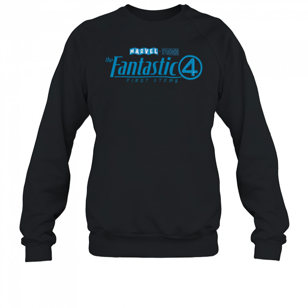 Marvel The Fantastic Four_ First Steps Official Movie Logo T Shirt Sweatshirt