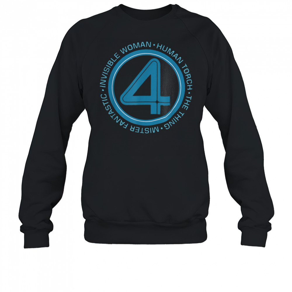 Marvel The Fantastic Four_ First Steps Team Names 4 Logo T Shirt Sweatshirt
