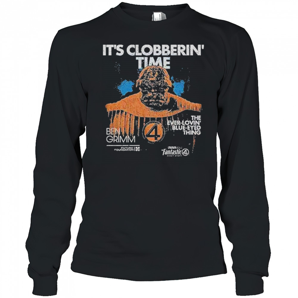 Marvel The Fantastic Four First Steps Thing T-Shirt Long Sleeved