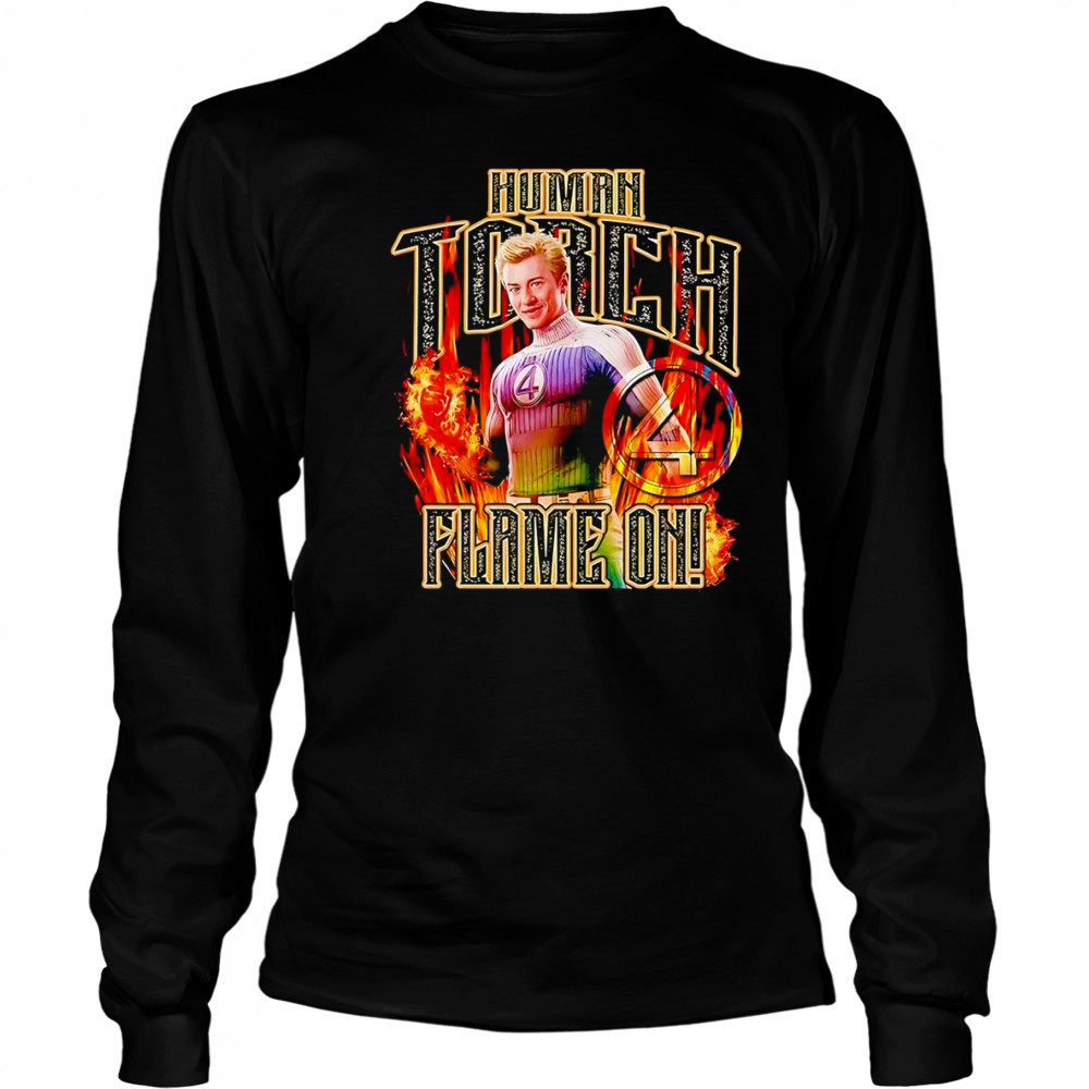 Marvel The Fantastic Four First Steps Torch Flames shirt Long Sleeved