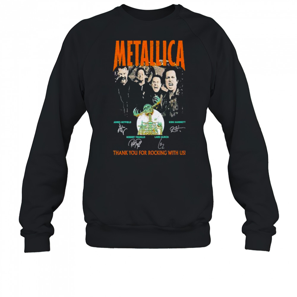 Metallica Concert Tour M72 World Tour 2025 thank you for rocking with US shirt Sweatshirt