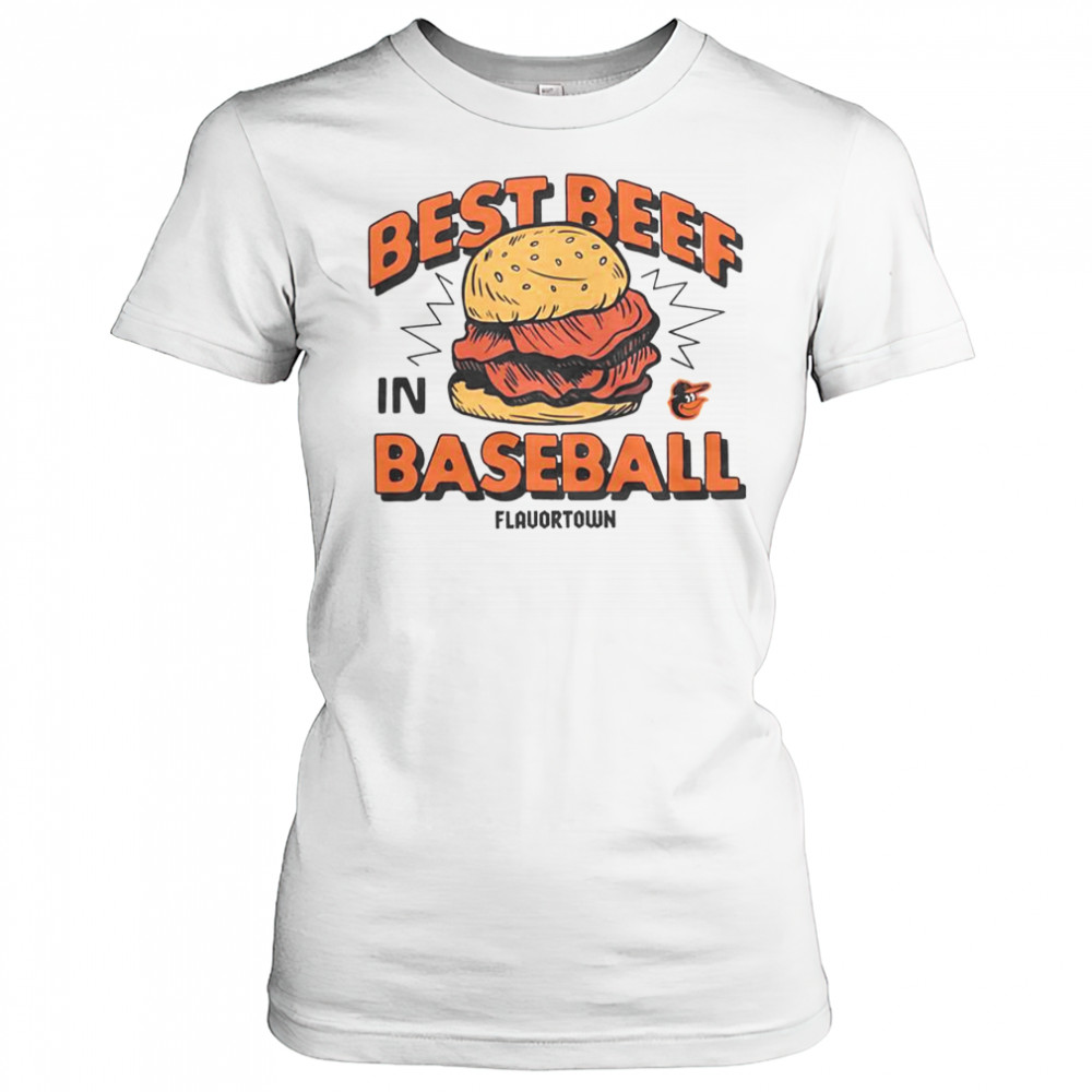 MLB X Flavortown Baltimore Orioles Best Beef In Baseball T-Shirt Women's T-shirt
