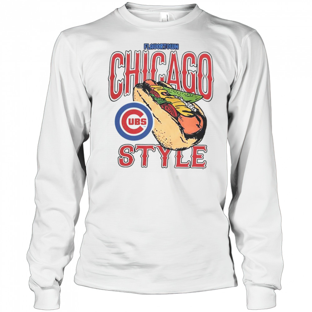 MLB X Flavortown Chicago Cubs T-Shirt Long Sleeved