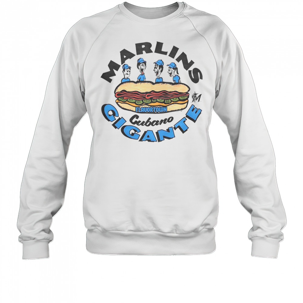 MLB X Flavortown Miami Marlins Cubano Gigante T-Shirt Sweatshirt