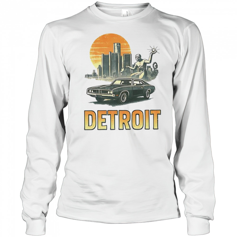 Motor City Legends Detroit Vintage Muscle shirt Long Sleeved