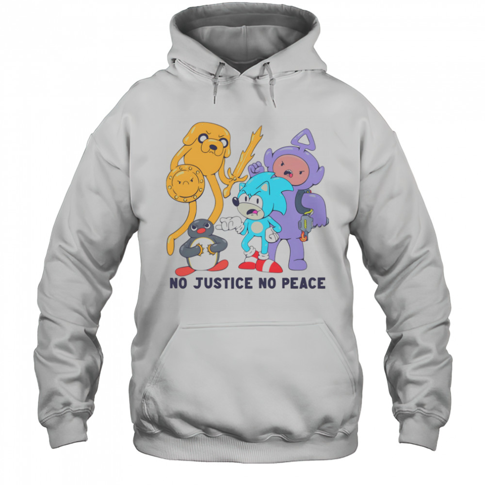 No justice no peace cartoon shirt Hoodie