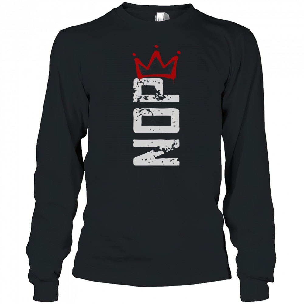 No Kings Protest Sign Vertical T-Shirt Long Sleeved