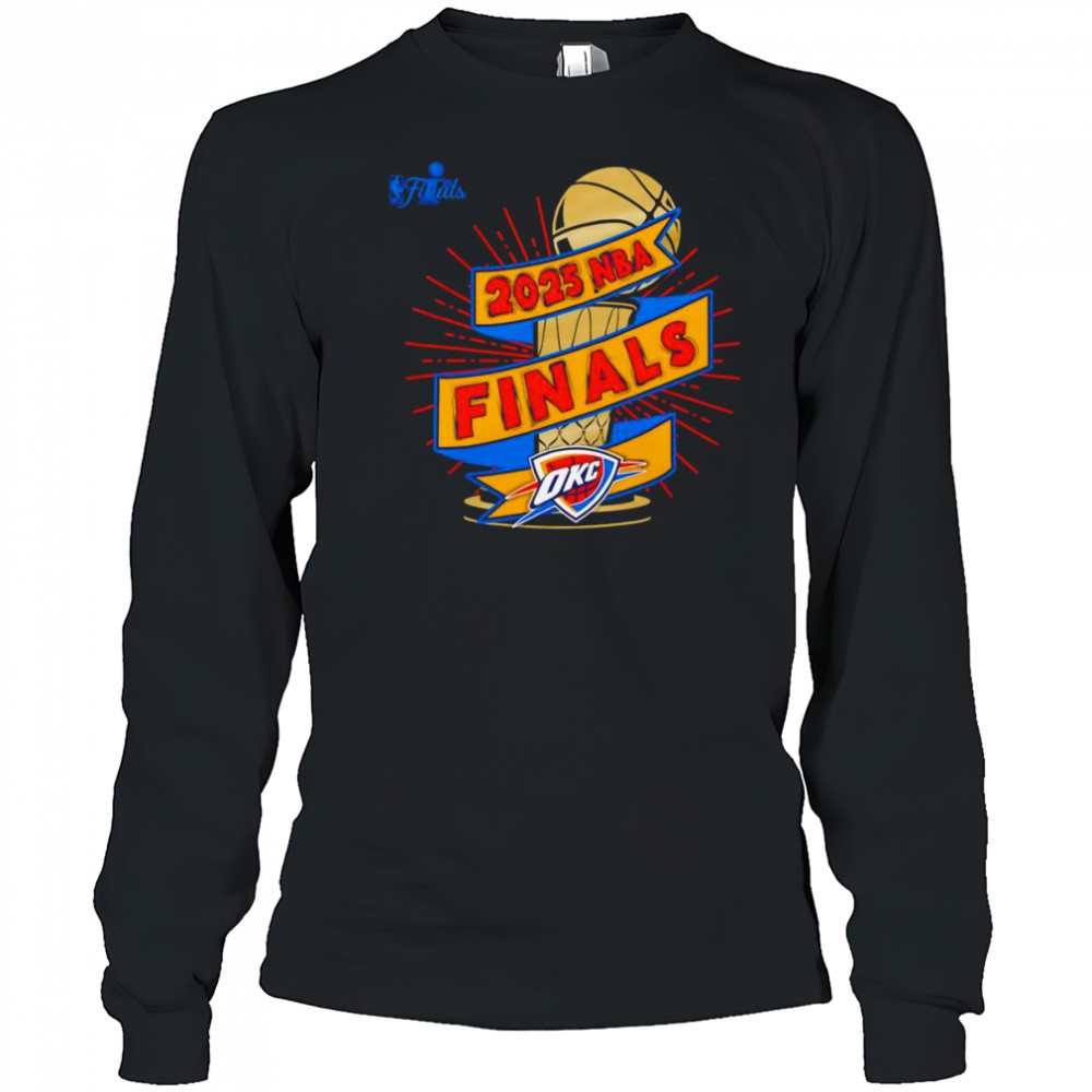 Oklahoma City Thunder Stadium 2025 NBA Finals Clutch shirt Long Sleeved