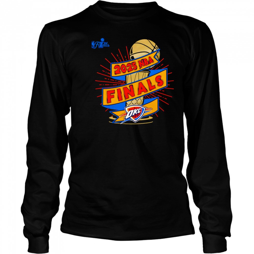 Oklahoma City Thunder Stadium 2025 NBA Finals Clutch shirt Long Sleeved
